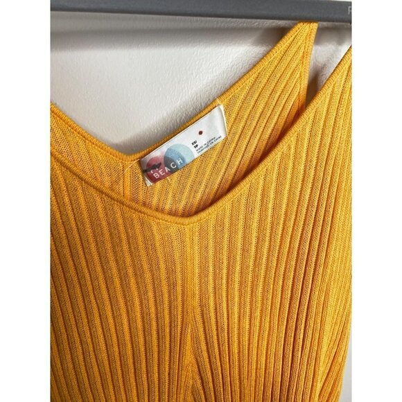 Free People FP Beach Nola Sweater Romper Yellow Cover Up Size XS NEW Lightweight - Picture 8 of 8